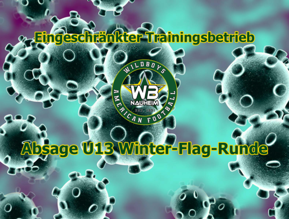 Eingeschränkter Trainingsbetrieb / U13 Winter-Flag-Runde abgesagt
